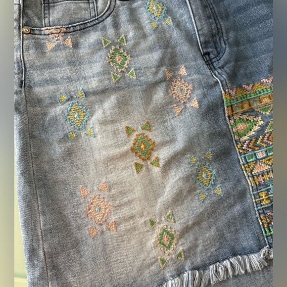 Hydraulic Soho High Rise Denim Skirt Vintage Southwestern Y2K size 10 - Picture 7 of 15
